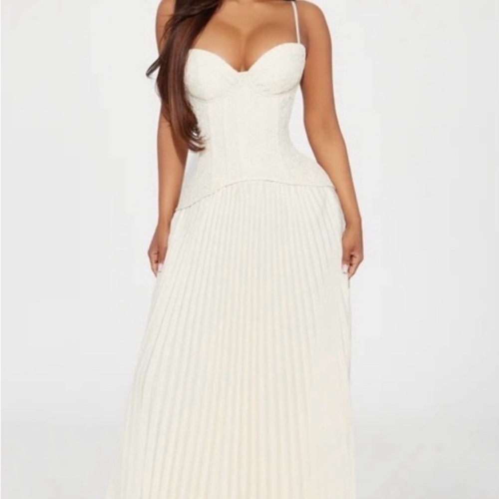 Fashion Nova Daniella Lace White Dress